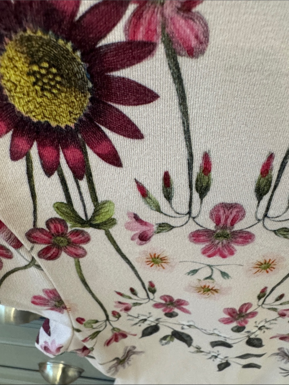 Ted Baker Pink Floral Botanical Print Short Sleeve Tee - Picture 4 of 4